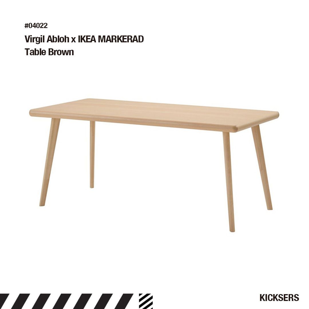 人気話題！Virgil Abloh x IKEA MARKERAD Table Brown (IKEA/机
