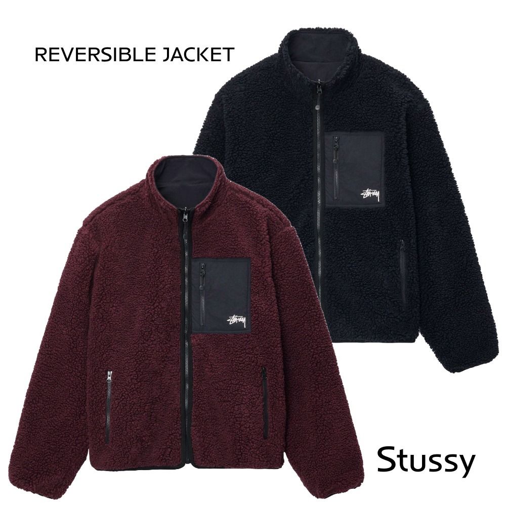 STUSSY ☆ SHERPA REVERSIBLE JACKET ユニセックス (STUSSY/フリース