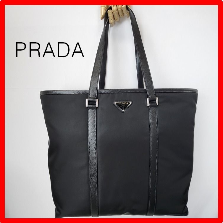 ☆【PRADA】☆Re-Nylon xサフィアーノレザートートバッグ☆ (PRADA