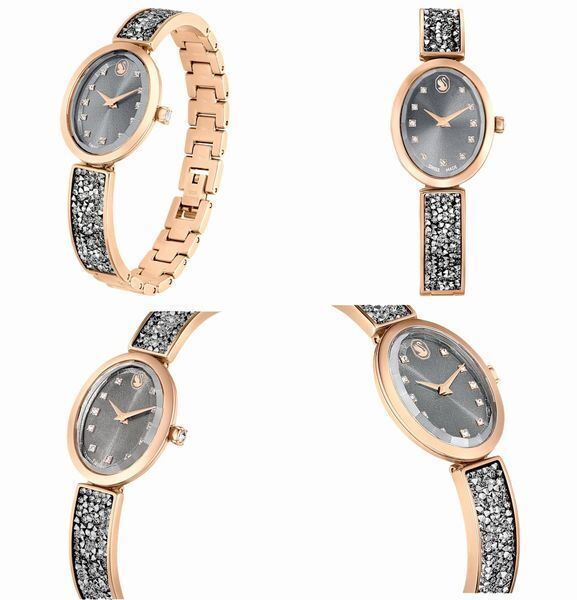 SWAROVSKI スワロフスキーCrystal Rock Oval時計 追跡送料関税込