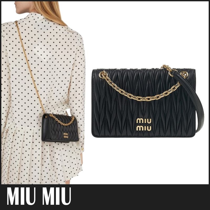 ☆送料関税込☆MIU MIU マテラッセミニレザー ショルダーバッグ
