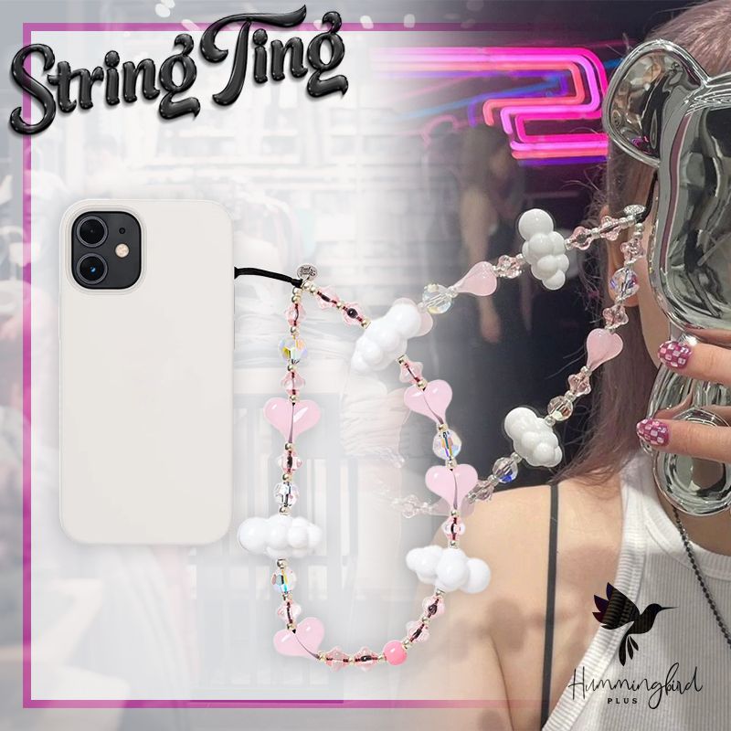 String Ting * Kawaii In the Sky スマホ ストラップ Pink☆ (String