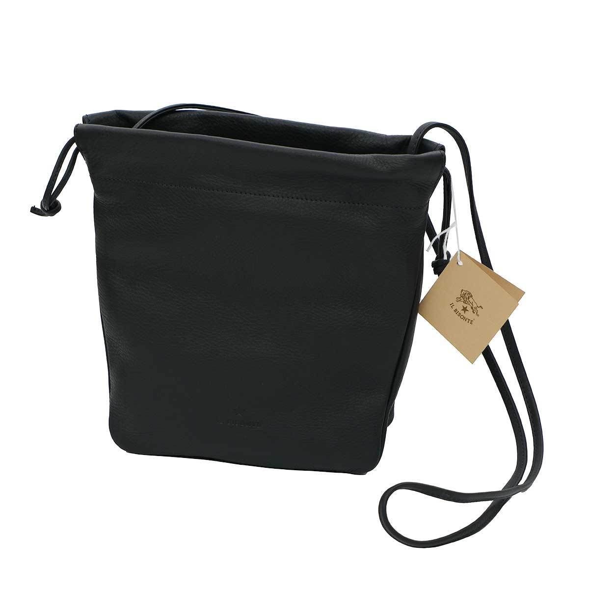 IL BISONTE イルビゾンテ 巾着 ショルダーBBU029 PV0048 BK155 (IL