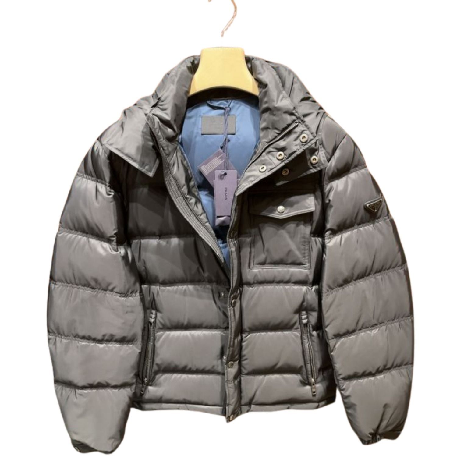 PRADA プラダ ロゴ フーデッド Jacket ダウンジャケット SGH573 (PRADA