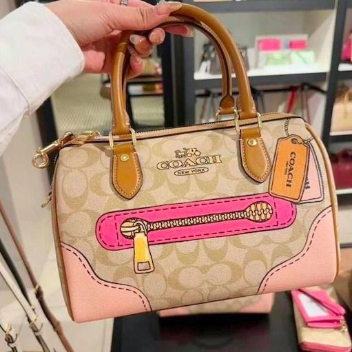 セール☆Coachローアン騙し絵シグネチャーロゴ2wayサッチェル (Coach