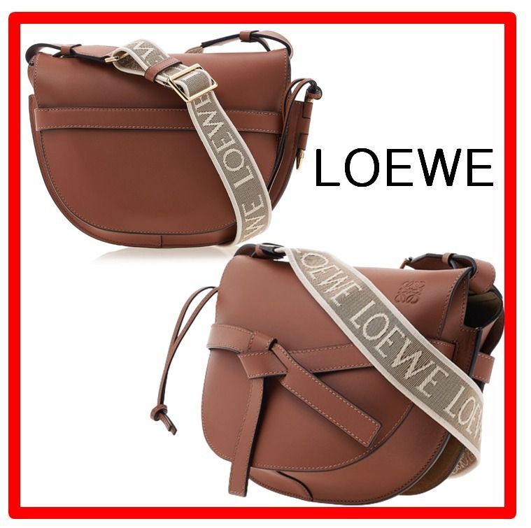 ☆韓国の人気☆【LOEWE】☆ロエベ ゲートバッグ スモール タン