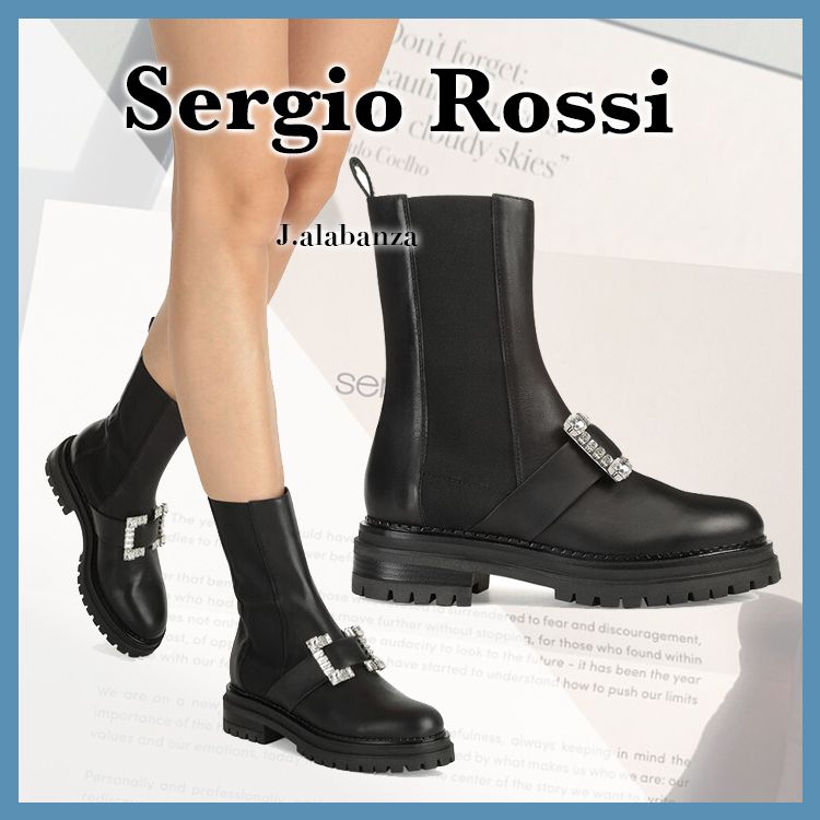 セルジオロッシ☆BIKER PRINCE バイカーブーティ (Sergio Rossi