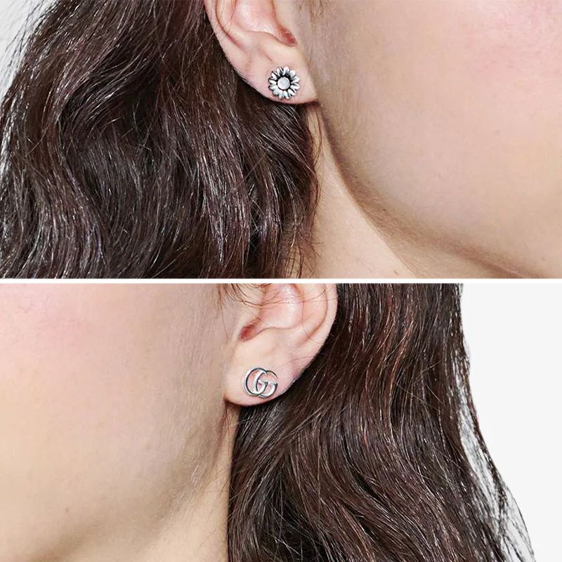 GUCCI グッチ ダブルG フラワー スタッズ ピアス (GUCCI/ピアス