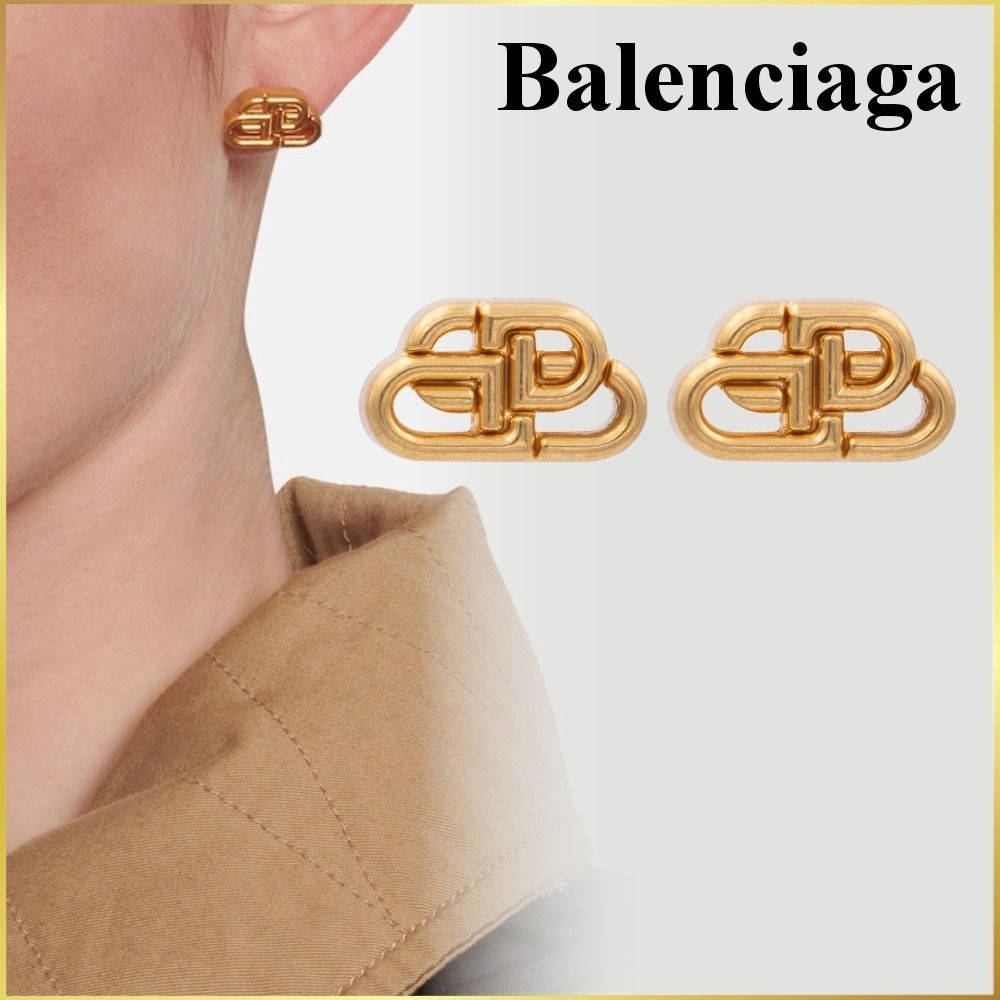 国内完売【Balenciaga】BB Stud XS ピアス ゴールド (BALENCIAGA