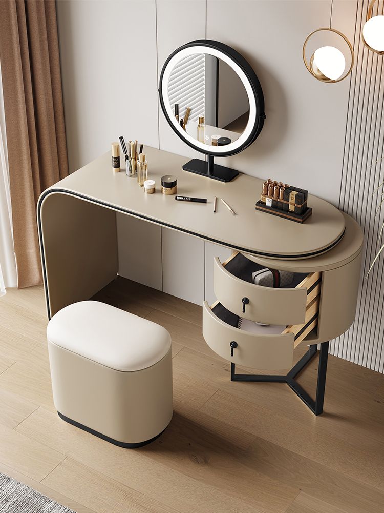 4点セット☆北欧のモダンシンプル 鏡台・ドレッサー 高級感 6色 (鏡台