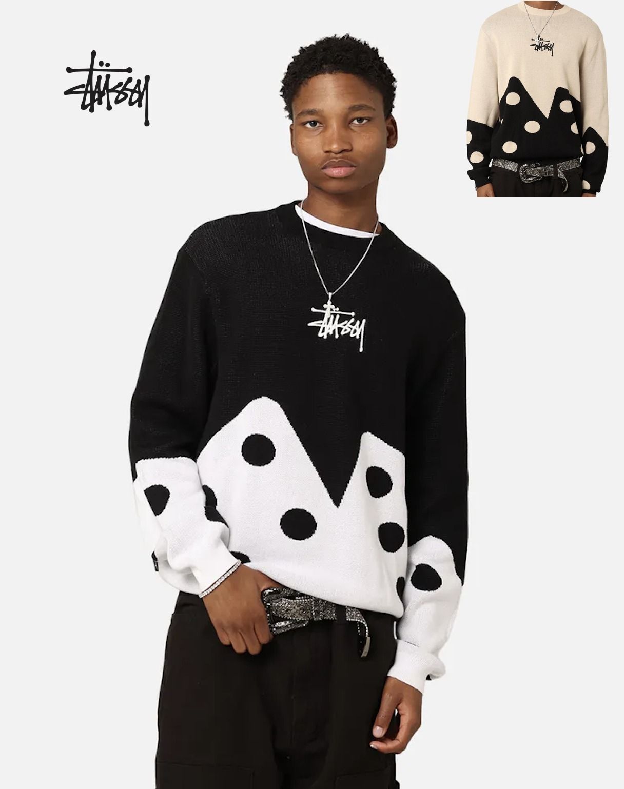 新作アイテム'24* Stussy Dice Sweater (STUSSY/ニット・セーター