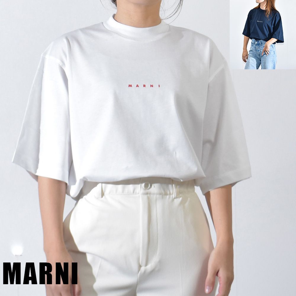 マルニ Tシャツ レディース 半袖 MARNI ホワイト 白 THJE0263P1 (MARNI