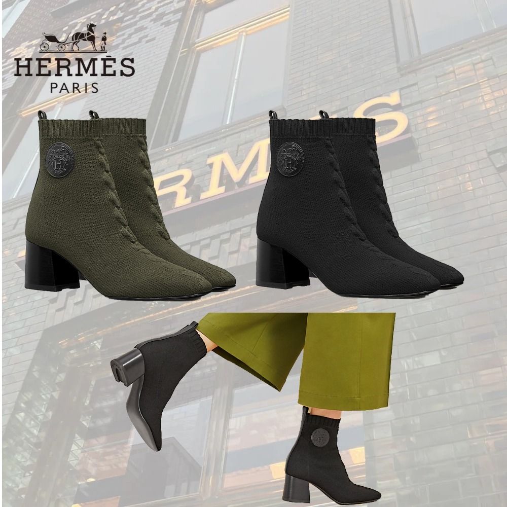 コーデのポイントに♪】HERMES《ヴォルヴェール》ブーティ (HERMES