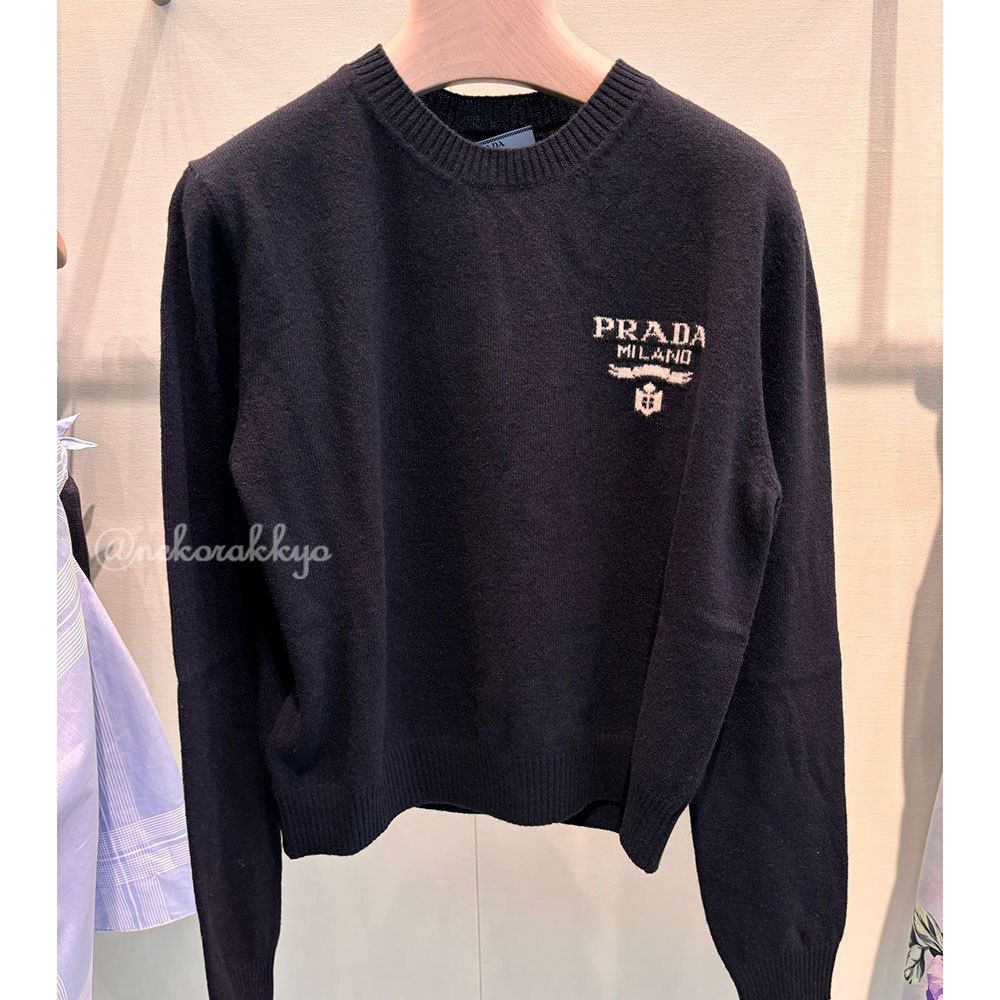 PRADA＊Cashmere and silk カシミヤ＆シルクセーター＊送料込 (PRADA