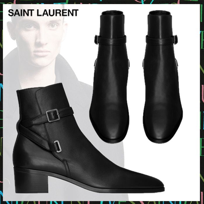 Saint Laurent《ドリアン ジョッパーブーツ》ブラック DHL 直営 (Saint