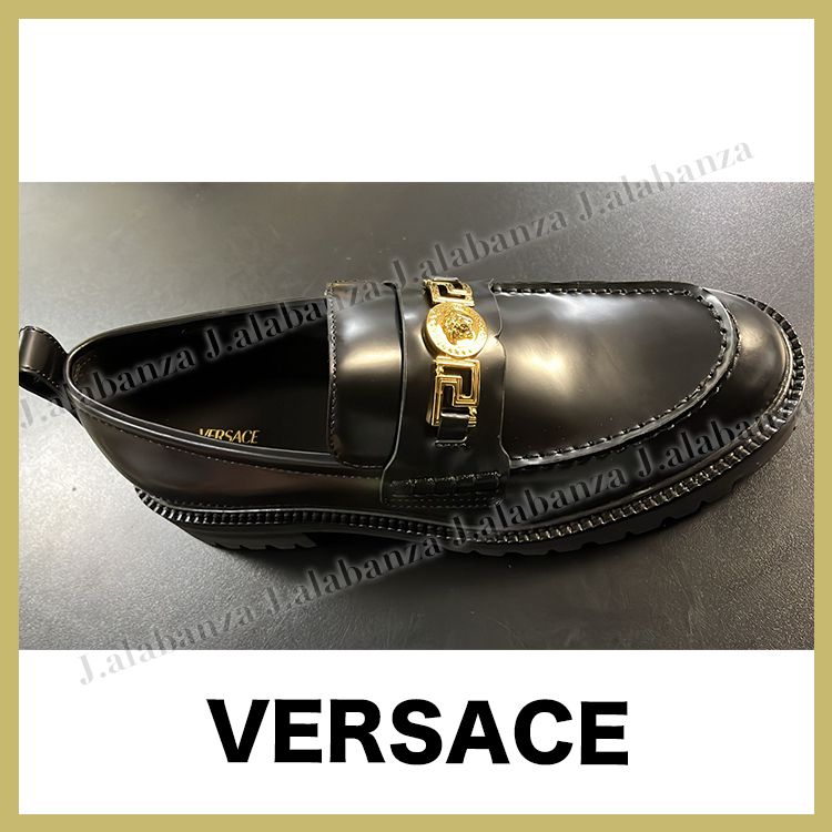 ヴェルサーチェ☆メデューサグレカレザーシューズ (VERSACE/ドレス
