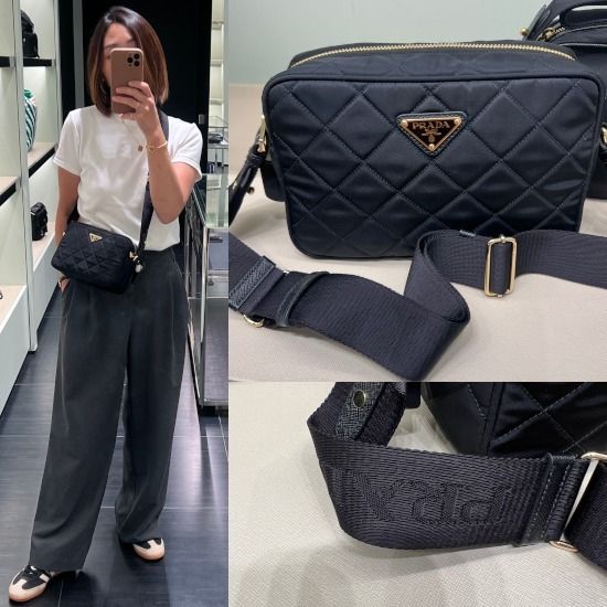 セール】PRADA プラダ キルティング ショルダーバッグ 1BH089 (PRADA