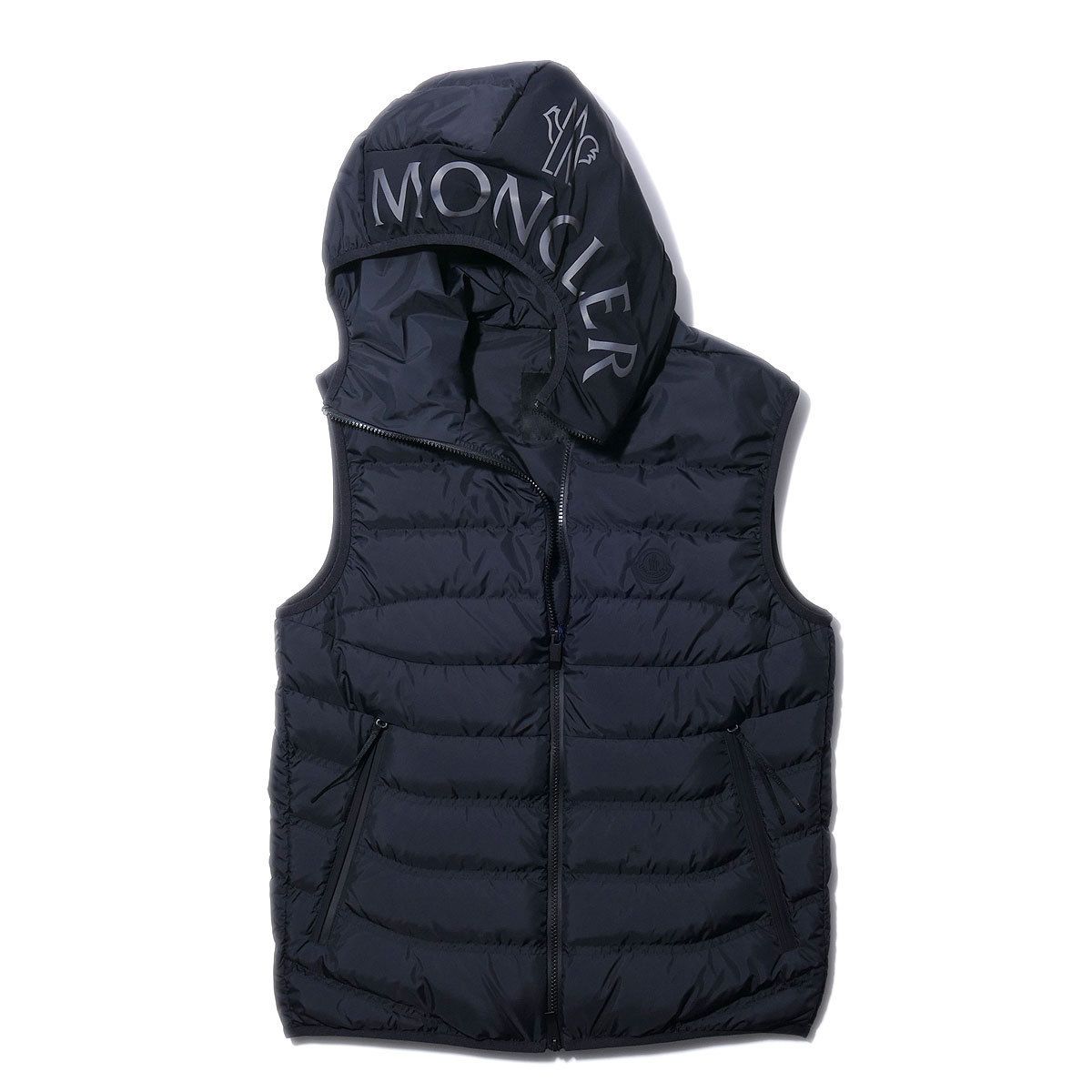 即発 MONCLER ダウンベスト NUBIERA 999ブラック メンズ (MONCLER
