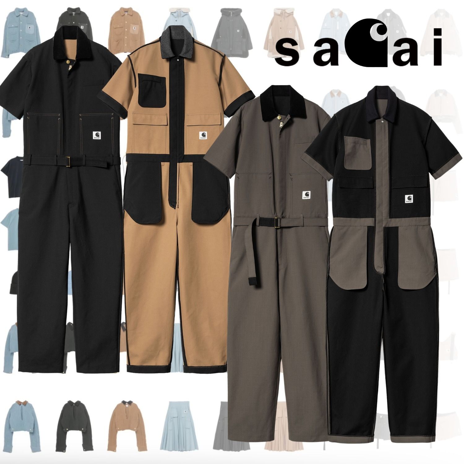 SACAI Carhartt WIP サカイ Suiting Bonding ジャンプスーツ (sacai