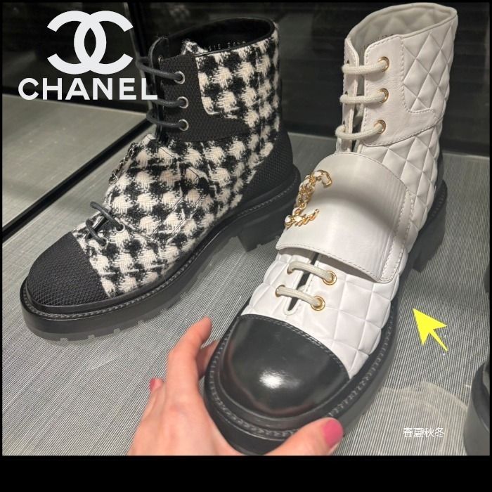 シャネル】ショートブーツ 存在感抜群☆大ぶりCCロゴ (CHANEL/ショート