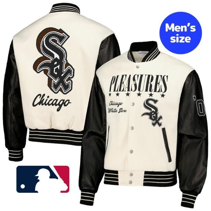 MLB ジャケット スタジャン アウター ホワイトソックス (スタジャン