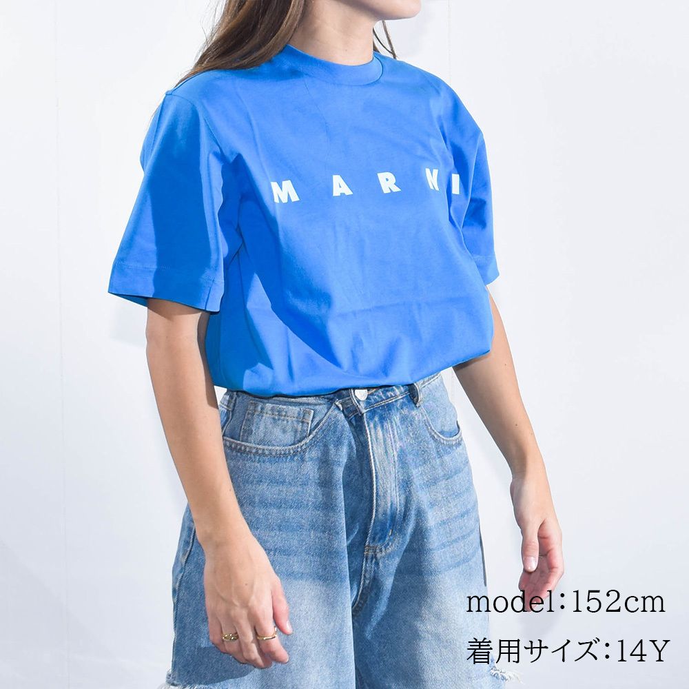 マルニ Tシャツ キッズ レディース ロゴ 半袖 ブランド M002MV (MARNI
