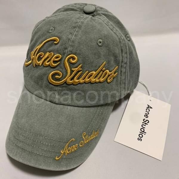 関税込】◇ACNE STUDIOS アクネ◇シーズナルロゴ刺繍キャップ (Acne