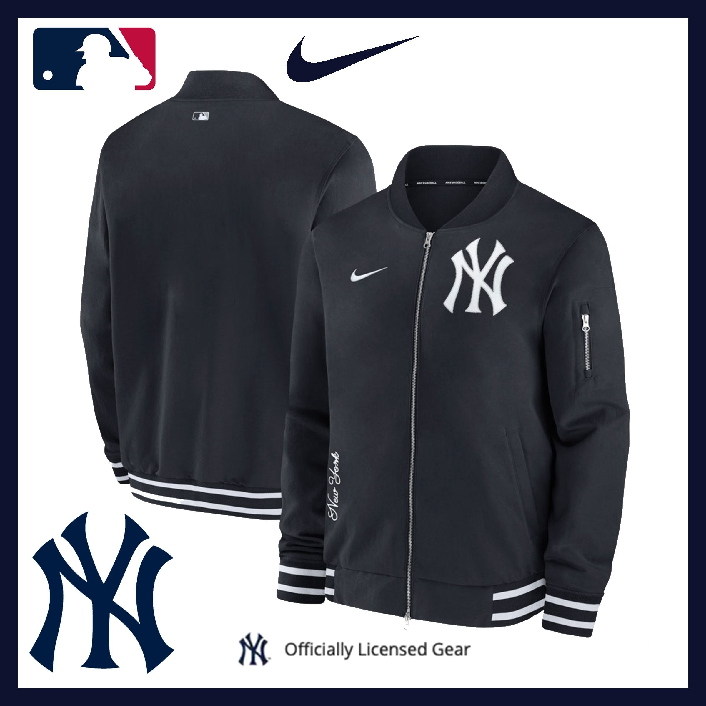 ☆ナイキ☆ヤンキース公式 ボンバージャケット☆ (Nike/MA-1