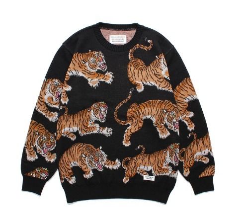 WACKO MARIA】TIM LEHIコラボ コットンジャガードニット (WACKO MARIA