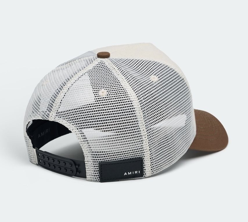 AMIRI ロゴ エンブロイダリー コットン&メッシュ キャップ 人気 (AMIRI