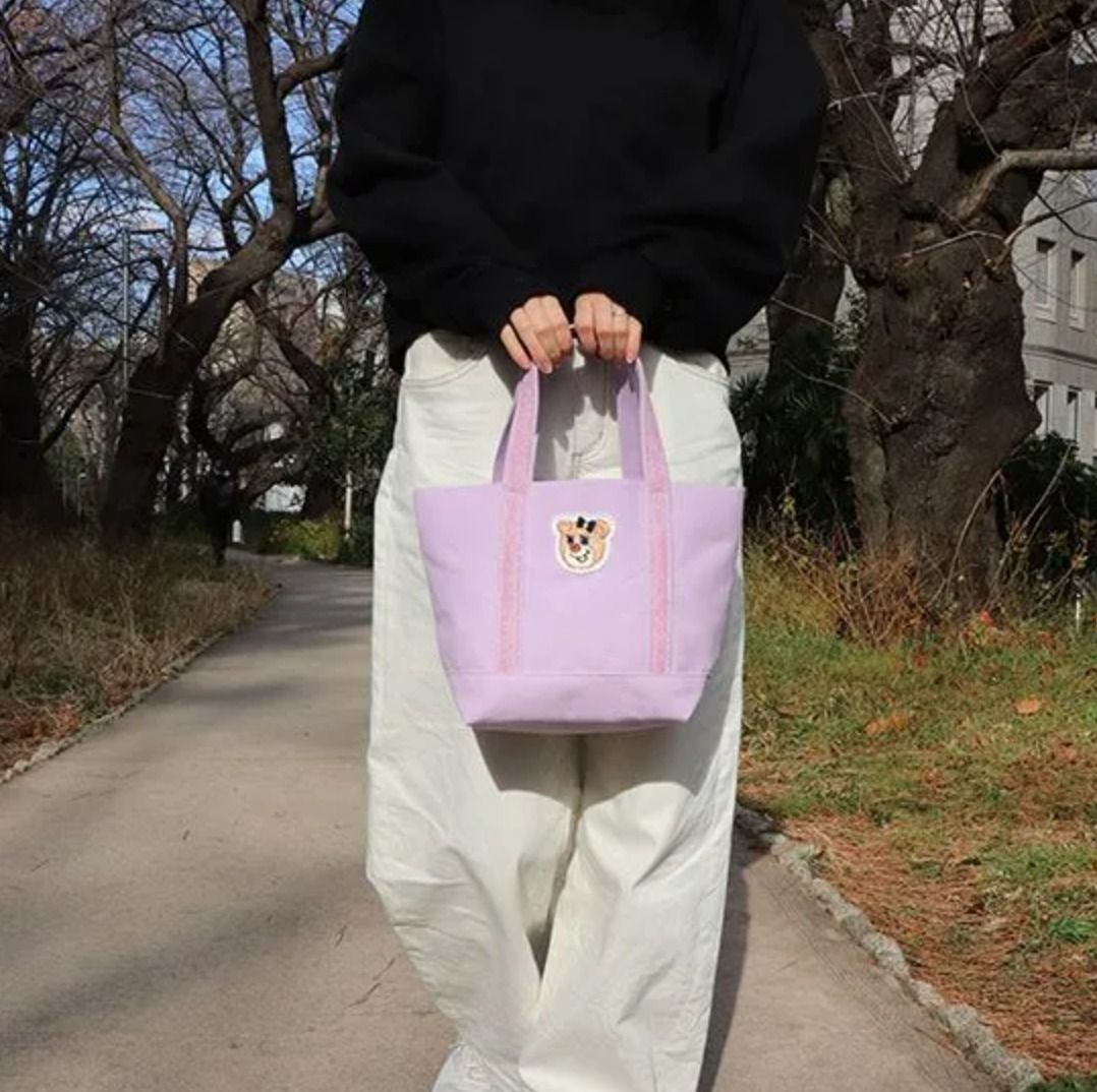 新色♪FEILER オールドテディガール ワッペントートバッグ (FEILER