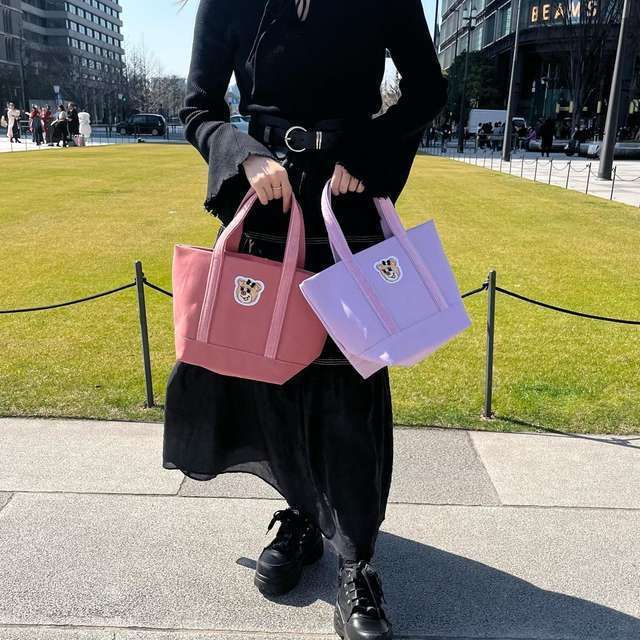 希少大人気♪FEILER オールドテディガール ワッペントートバッグ