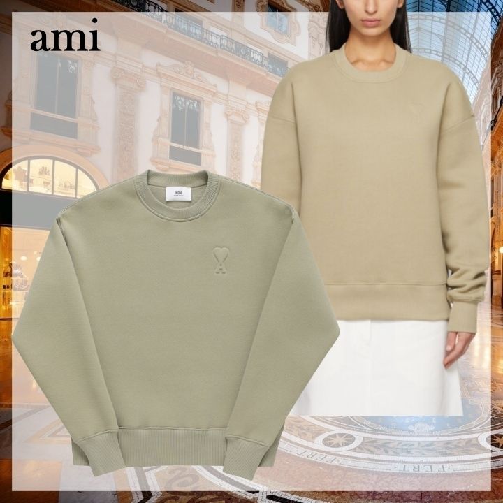 ami】裏起毛コットンスウェット ユニセックス (AMI PARIS/スウェット
