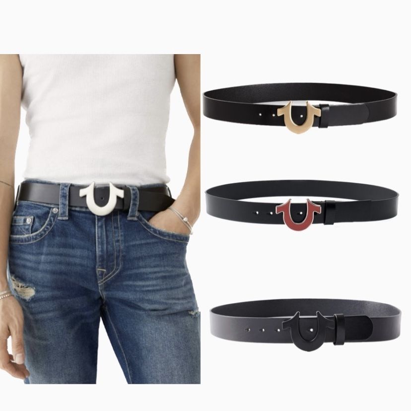 TRUE RELIGION NEW 日本未発売 LEATHER HORSESHOE BELT (TRUE RELIGION