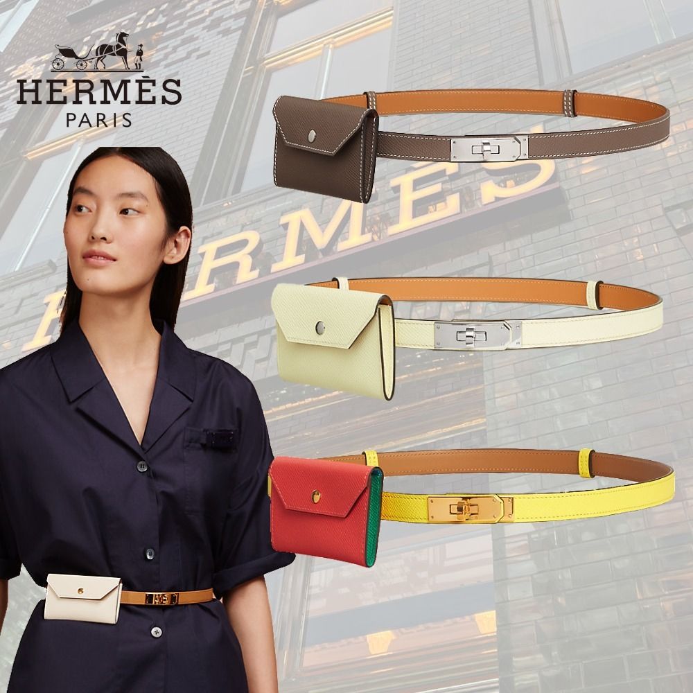 コーデのアクセントに】HERMES Kelly Pocket 18 ベルト (HERMES/ベルト