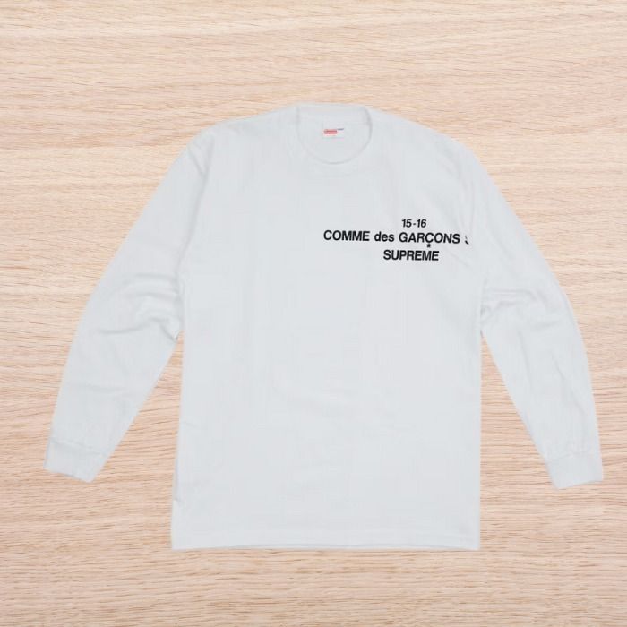 ☆Supreme×ギャルソンコラボ☆入手困難☆FW15 Garcons ロンT (Supreme