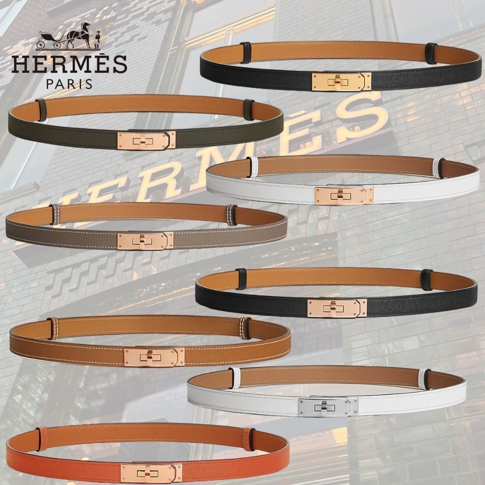 好きなカラーでコーデにアクセントを】HERMES Kelly18ベルト (HERMES