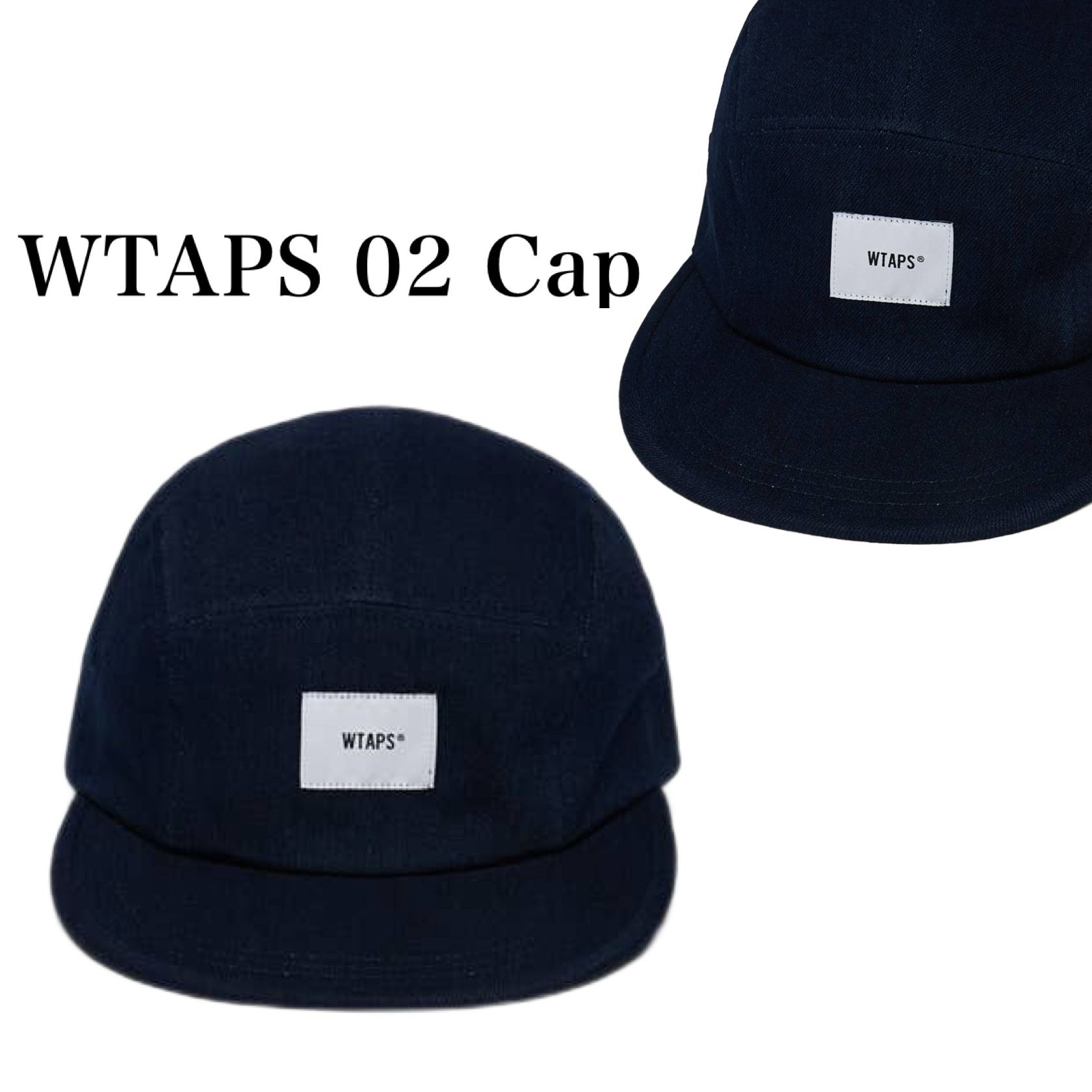 WTAPS キャップ ネイビー スナップバック 191HCDT-HT14 WTAPS ロゴ入り