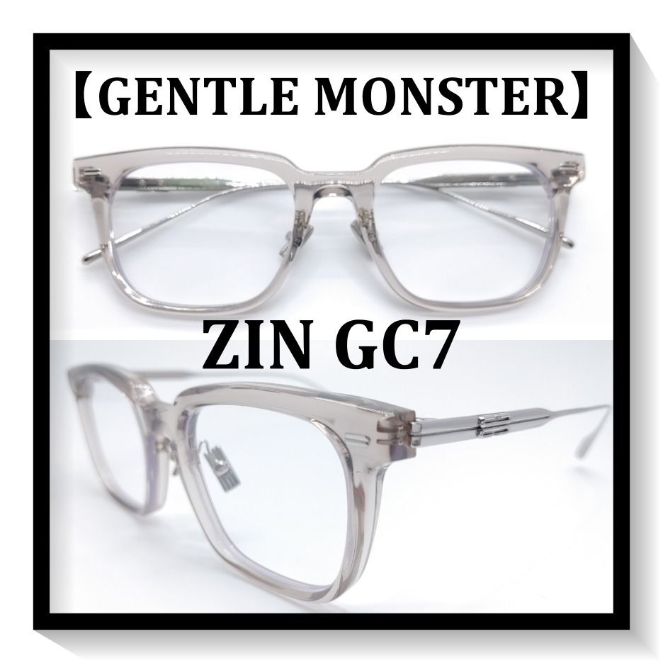 GENTLE MONSTER】☆ZIN GC7☆透明グレー☆人気最高☆純正☆ (Gentle