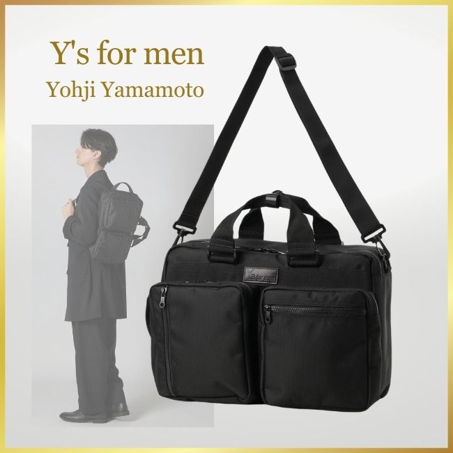 Y's for men/YOHJI YAMAMOTO]3Wayバッグ/A4 収納◎リュックにも (Yohji