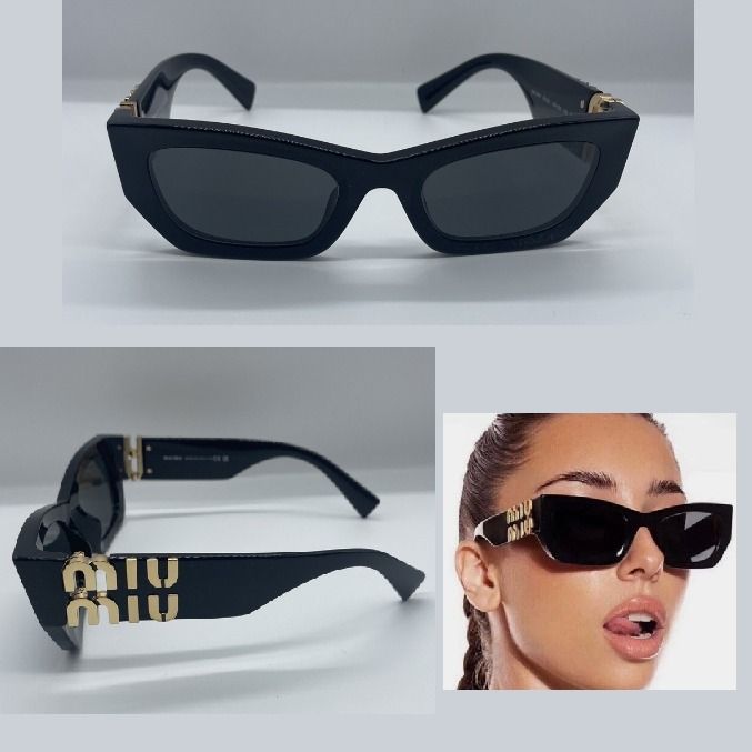 MIU MIU】ロゴ スクエア サングラス 関税送料込み (MiuMiu/サングラス