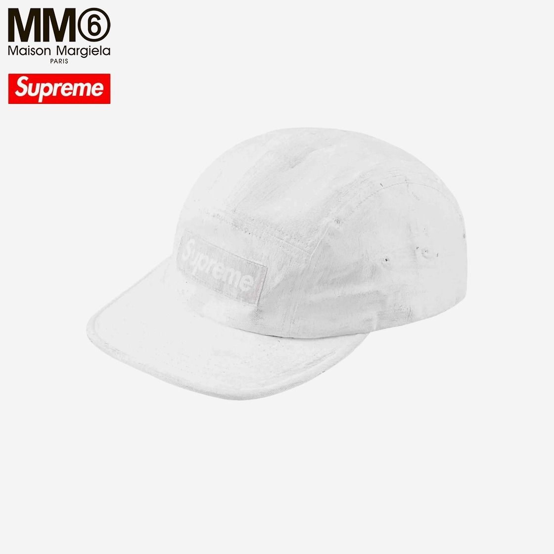 Supreme x MM6 Maison Margiela】 Painted Camp Cap White (Supreme
