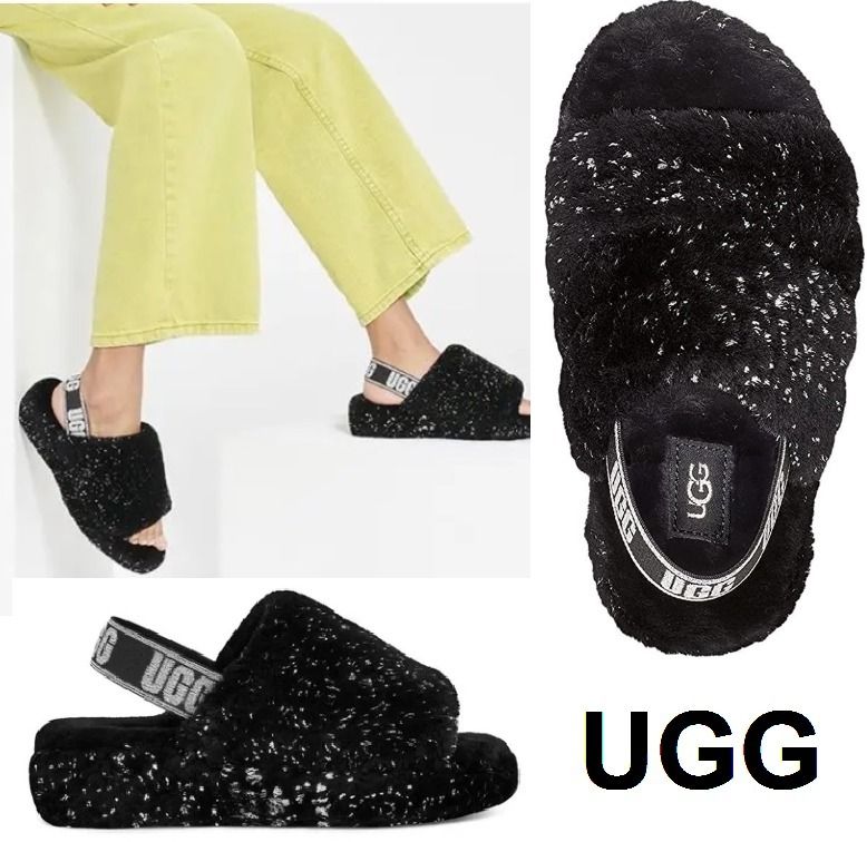 キラキラ素敵☆ UGG fluff yeah sparklesふわふわサンダル (UGG