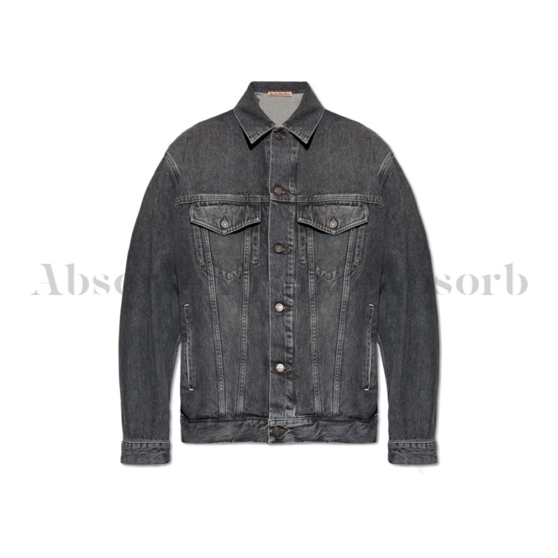 24SS NEW】Acne Studios_men / デニムジャケット/ Black (Acne Studios
