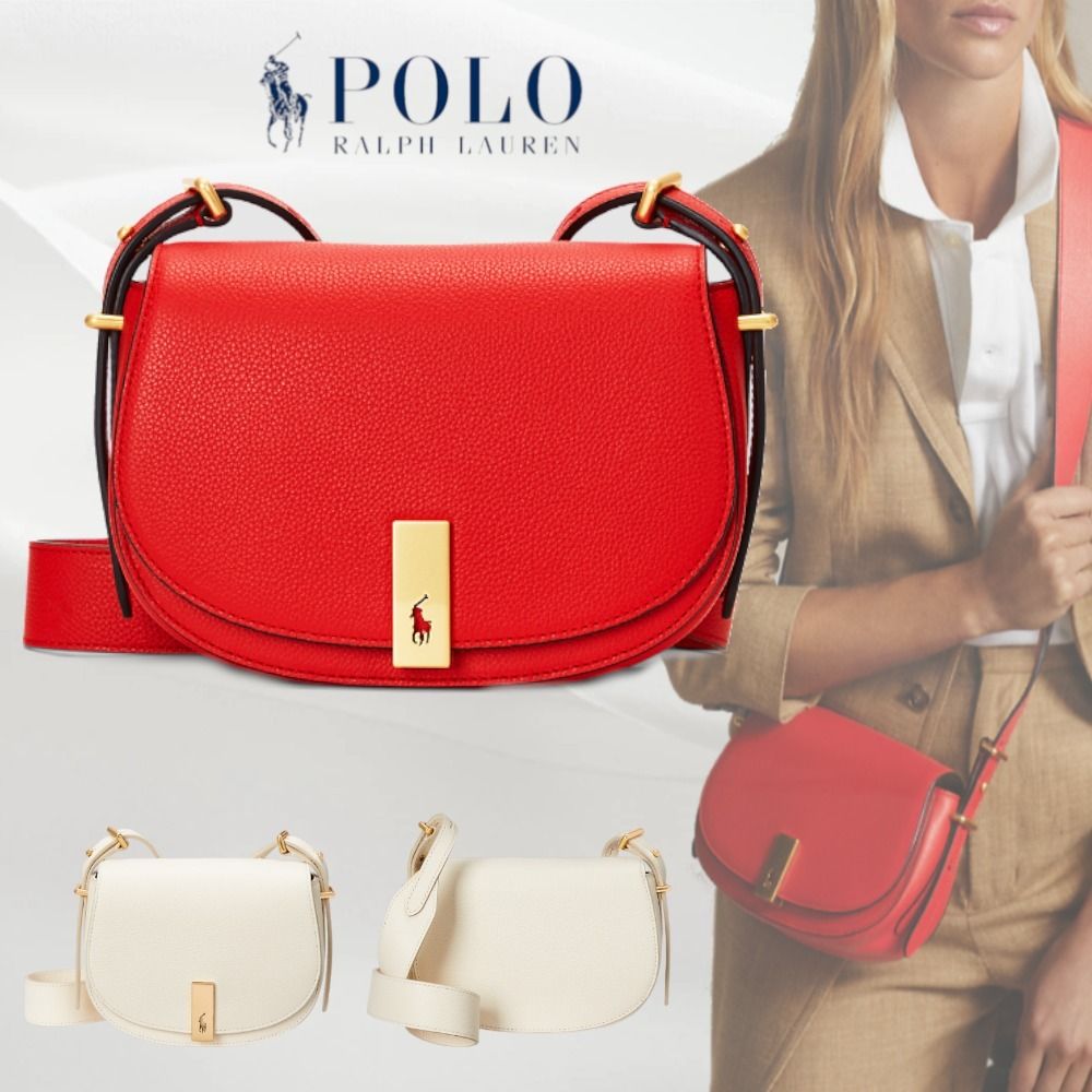 POLO RALPH LAUREN】Polo ID レザー サドル バッグ (POLO RALPH LAUREN