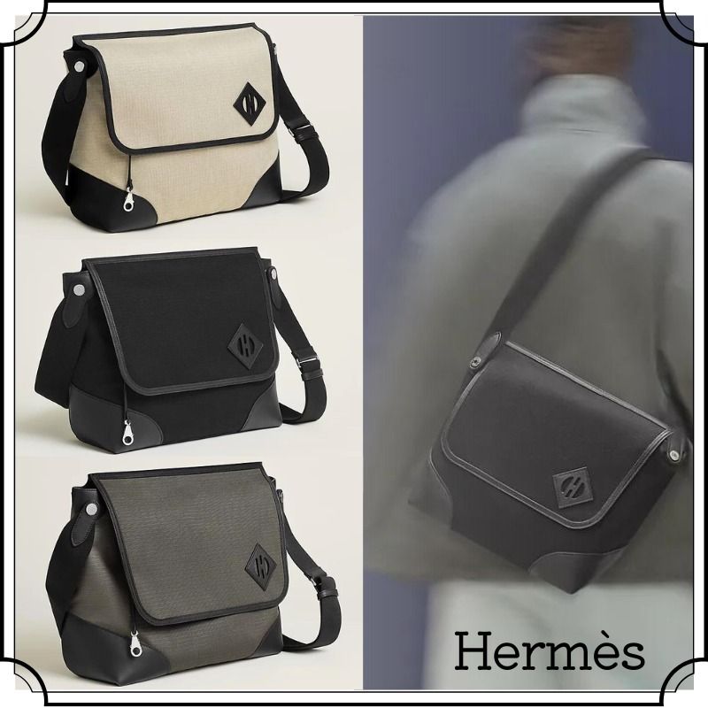 HERMES エルメス messenger メッセンジャー オールバック メンズ