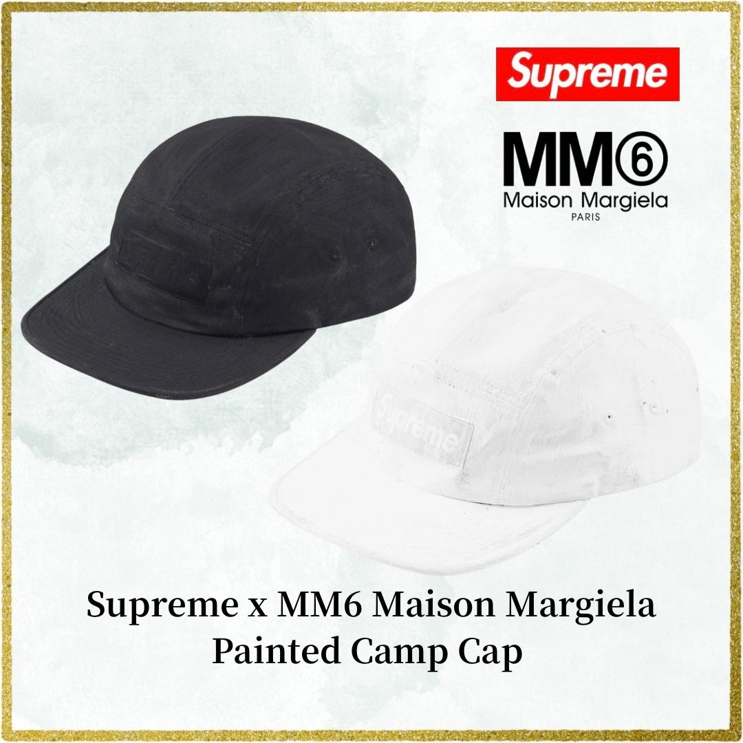 24SS】Supreme x MM6 Maison Margiela Painted Camp Cap (Maison