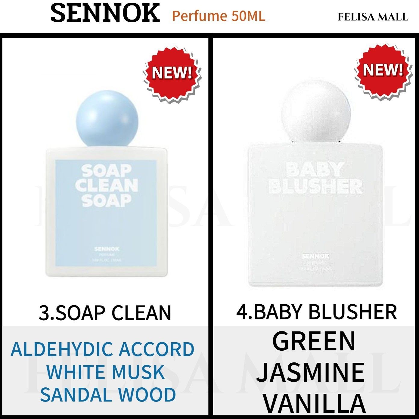 SENNOK] 50ml】2種 韓国香水PERFUME SLOW SEPTEMBER/AFTER BATH