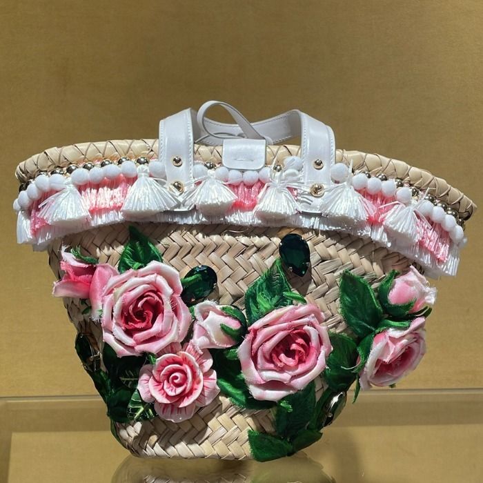 希少 DOLCE&GABBANA ドルガバ ローズ バケット バッグ (Dolce