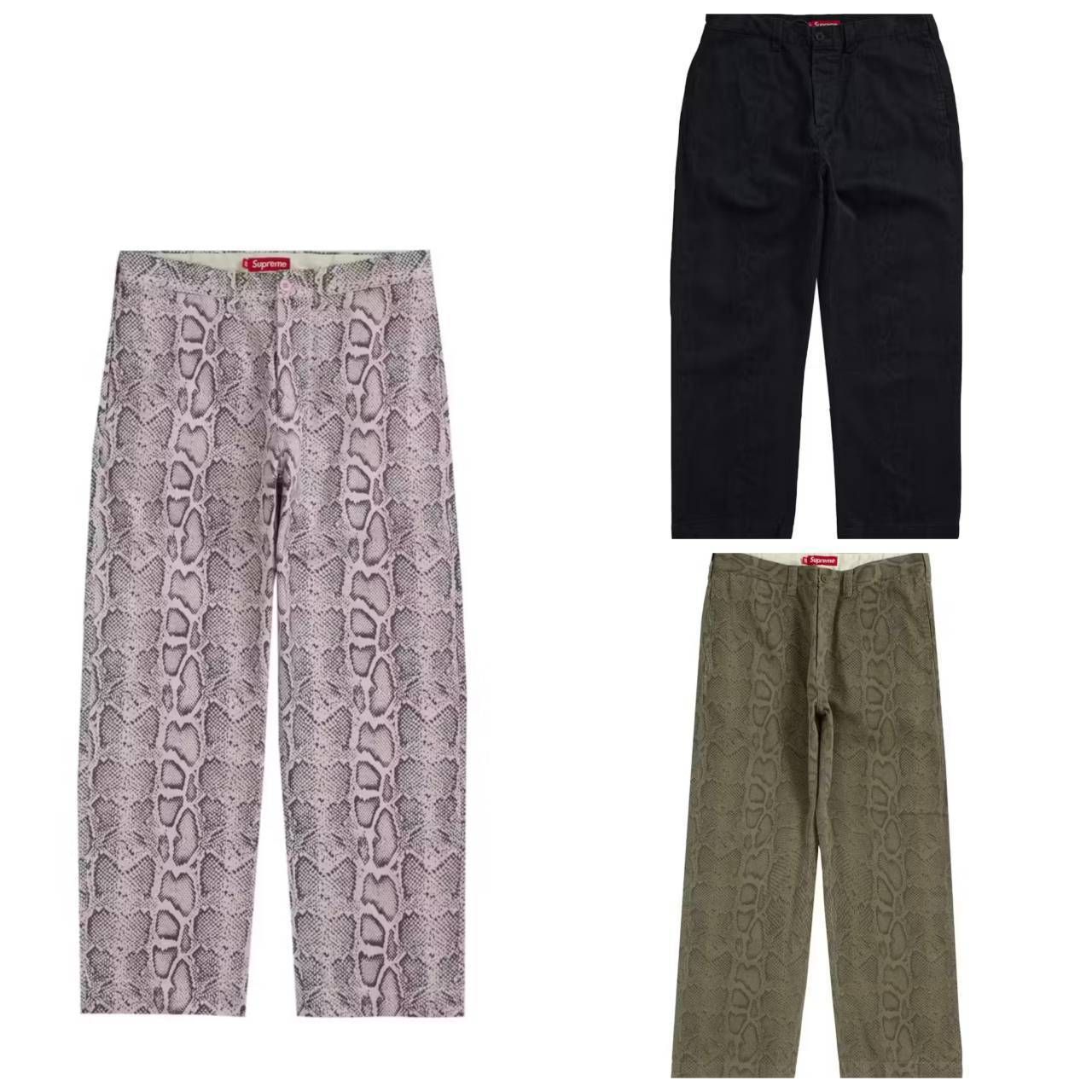 Supreme ヘビ柄 チノパン 32 Supreme ヘビ柄 チノパン 32 Supreme The